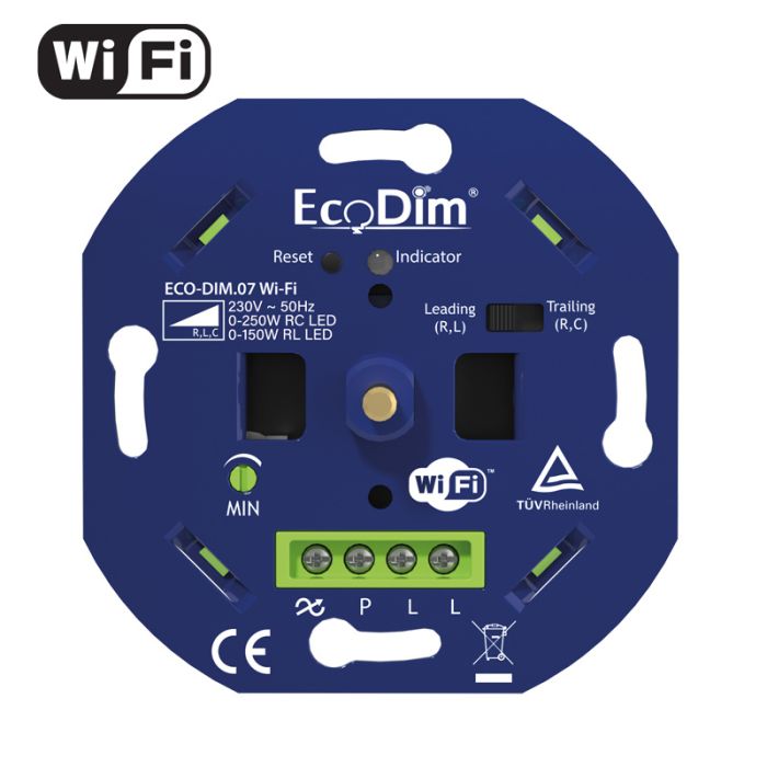verfrommeld Trappenhuis Tegenover EcoDim LED Dimmer Smart WiFi 0-250 Watt - Fase aan- en afsnijding - Al  vanaf: €61,95 | bedrijfsverlichting.nl
