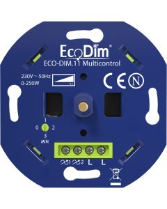 Led Dimmer Multicontrol Universeel 0-250W - Fase Afsnijding (RC)