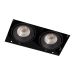BR0022 LED-inbouwspot trimless 2x6.5W 2700K/DTW Dimbaar Zwart