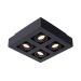 XIRAX Plafondspot LED Dim to warm GU10 4x5W 2200K/3000K Zwart